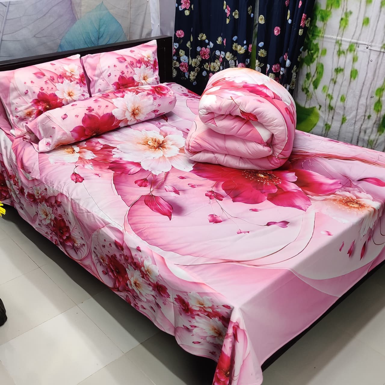 5Pcs 3D Comforter Double Bed-016