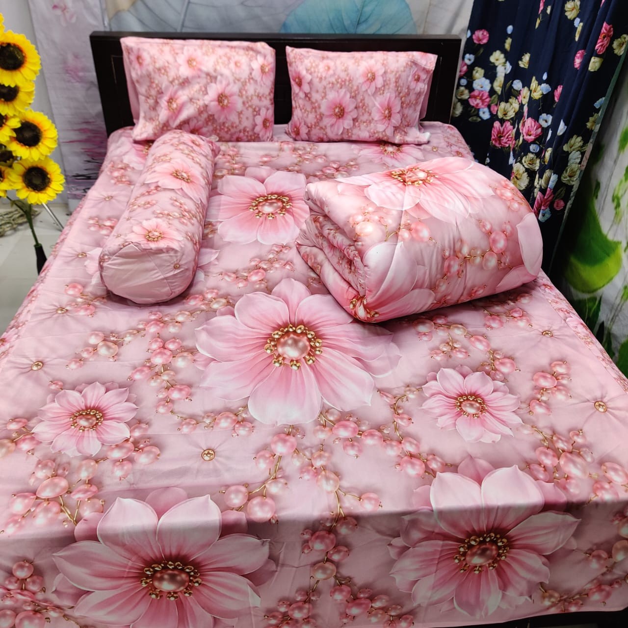 5Pcs 3D Comforter Double Bed-017