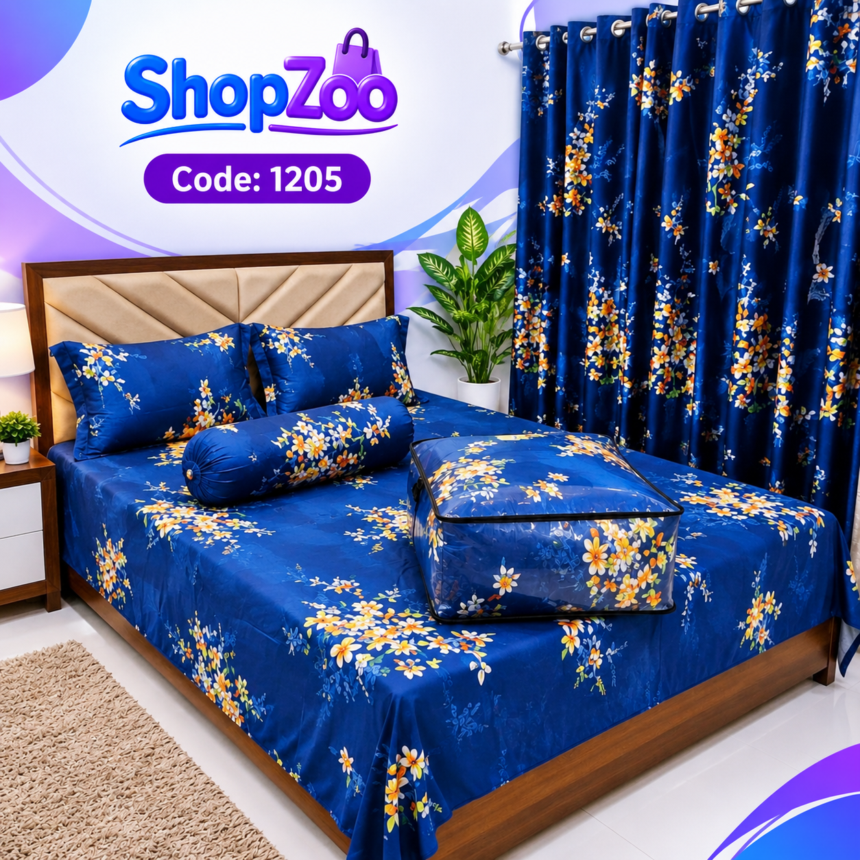 7 pcs comforter set mendi