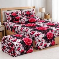 5Pcs 3D Comforter Double Bed-019