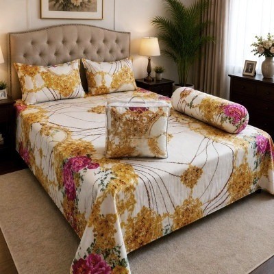 5Pcs Comforter Double Bed Twill Cotton Bedding-027