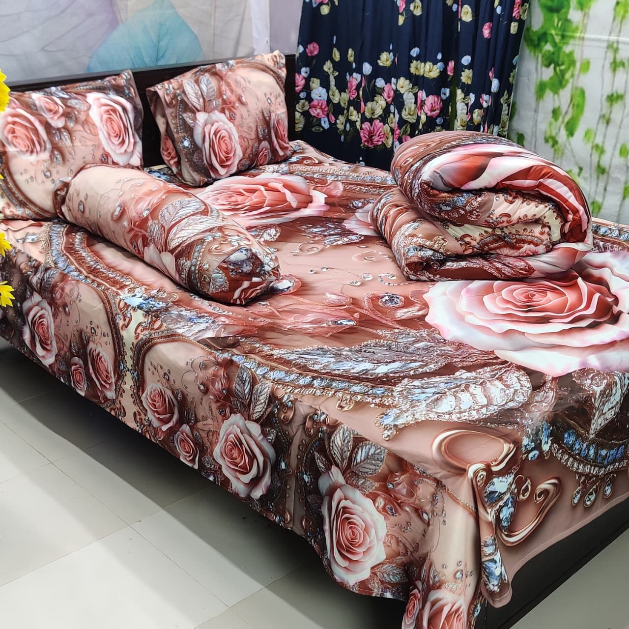 5Pcs 3D Comforter Double Bed- 013