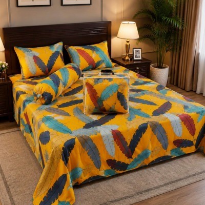 5Pcs Comforter Double Bed Twill Cotton Bedding-019