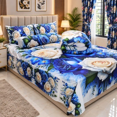 5Pcs 3D Comforter Double Bed-011